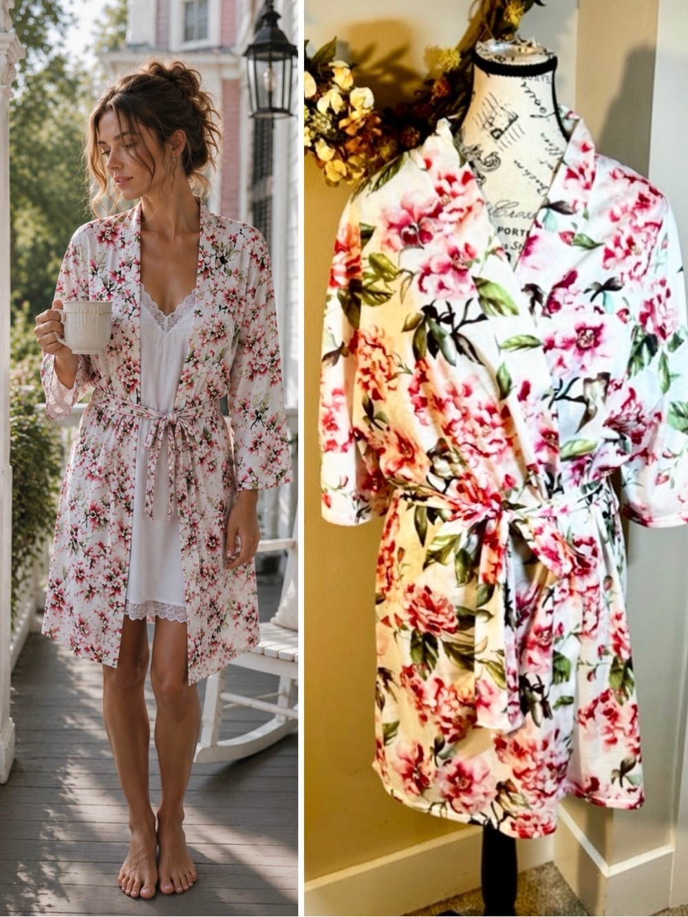 SHOW ME YOUR MUMU Garden of Blooms Brie Floral Robe One Size💛